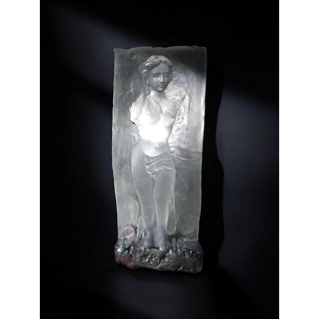 Gold Important Signed Glass Sculpture by Jean Claude Novaro For Sale - Image 8 of 18