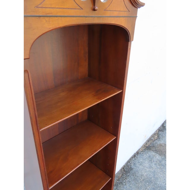 Early 1900s Rockford Tall Narrow Bookcase Display Shelving Cabinet 6357 For Sale In Miami - Image 6 of 18
