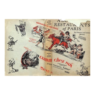 "A Guide to the Restaurants of Paris" 1929 Bonney, Therese and Louise For Sale