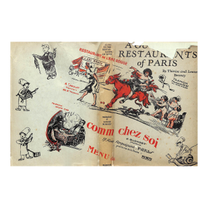 "A Guide to the Restaurants of Paris" 1929 Bonney, Therese and Louise