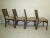 1960s Stakmore Wooden Folding Card Table Set With Four Matching Slat-Back Chairs For Sale - Image 9 of 11