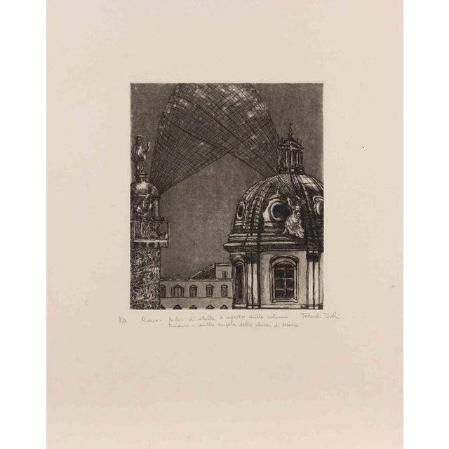 Etching realized in 1990s. Hand signed and titled in pencil. Artist Proof Very Good condition, matted. This piece is...