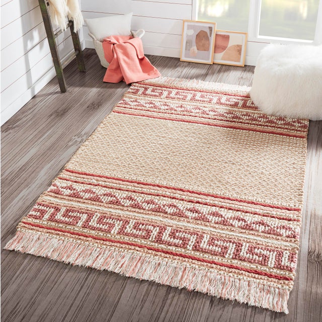 Textile Esme Pink Hand Woven Area Rug 2' X 3' For Sale - Image 7 of 8
