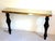1980s Large Marble & Brass Console Table Italy For Sale In Dallas - Image 6 of 9
