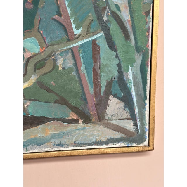 Thure Lindskoog, Forest, 1960s, Oil Painting on Canvas, Framed For Sale - Image 9 of 16