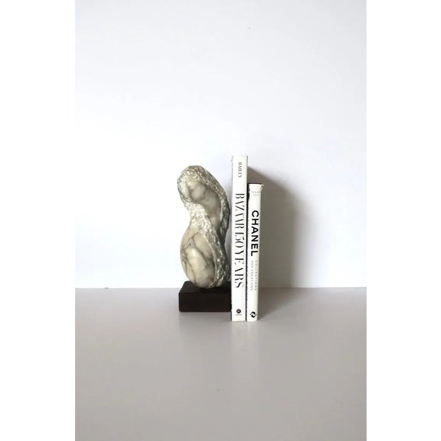 Alabaster Organic Modern Alabaster Marble Sculpture For Sale - Image 8 of 12