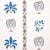 Schumacher Sample - Schumacher Willard House Stencil Wallpaper in Blue For Sale - Image 4 of 4