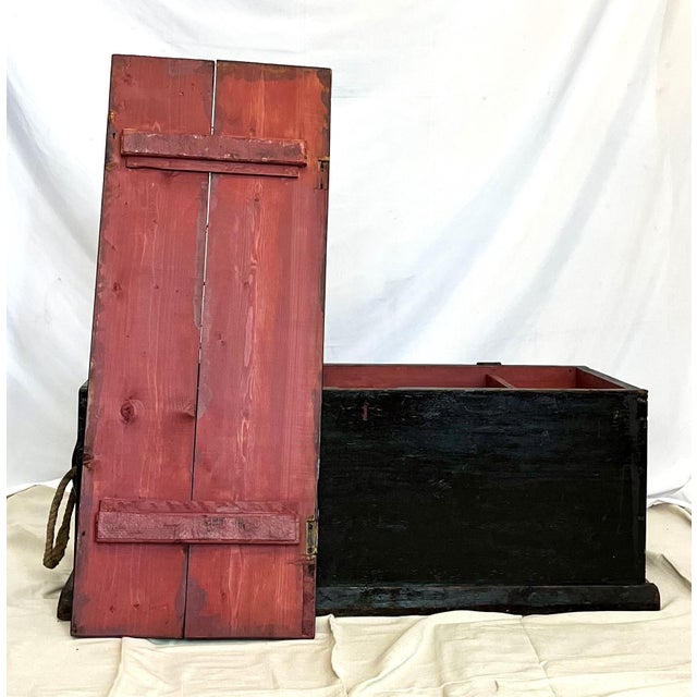 19th Century Industrial Contractor's Tool Box For Sale - Image 4 of 8
