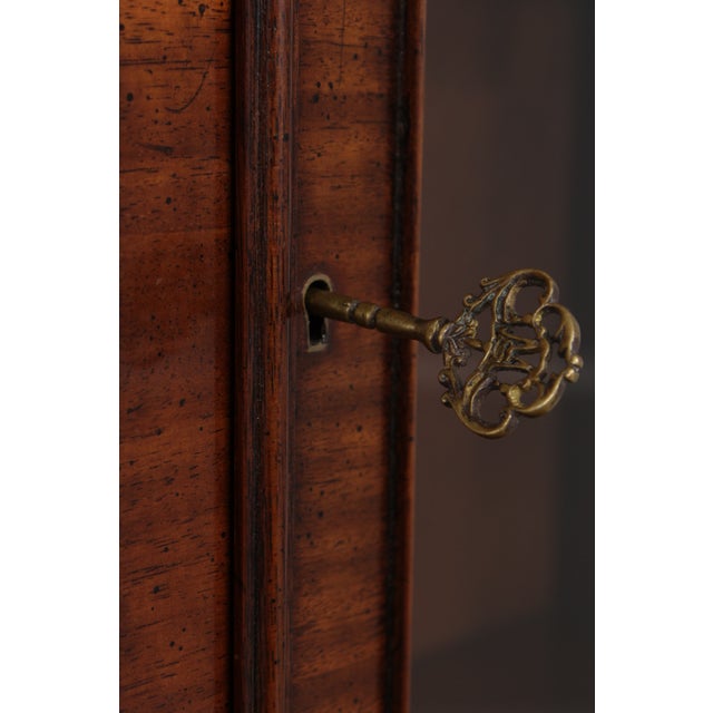 Maitland Smith Chippendale Mahogany Secretary Desk Bookcase For Sale - Image 12 of 18