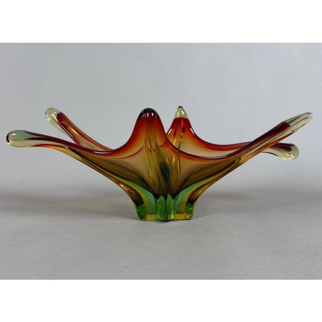 Modern Polychrome Sommerso Murano Glass Centerpiece, 1970s For Sale - Image 4 of 15