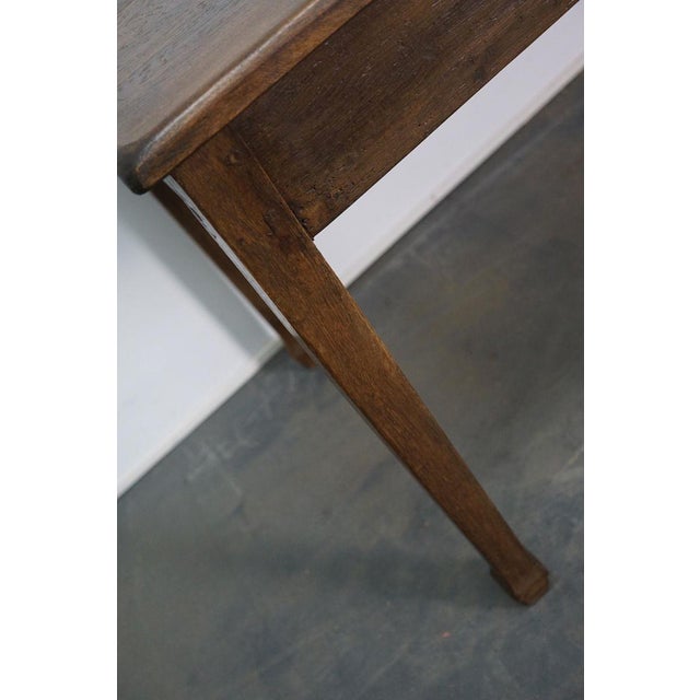 Antique French Oak Farmhouse Dining Table, Late 19th Century For Sale - Image 11 of 15