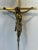 Rustic European Vintage European Brass Crucifix For Sale - Image 3 of 5