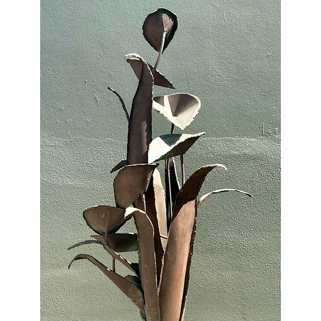 Vintage Patinated Verdigris Copper Fountain For Sale - Image 9 of 12