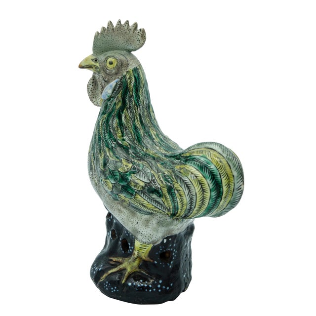 Chinese Porcelain Chickens - A Pair For Sale In Boston - Image 6 of 10
