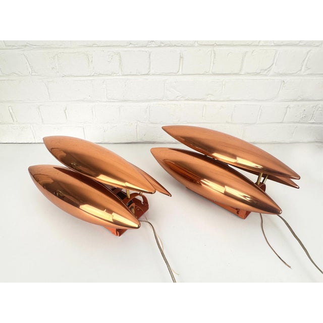 Copper Kastor Wall Lamps by Jo Hammerborg for Fog & Mørup, 1960s, Set of 2 For Sale - Image 11 of 15