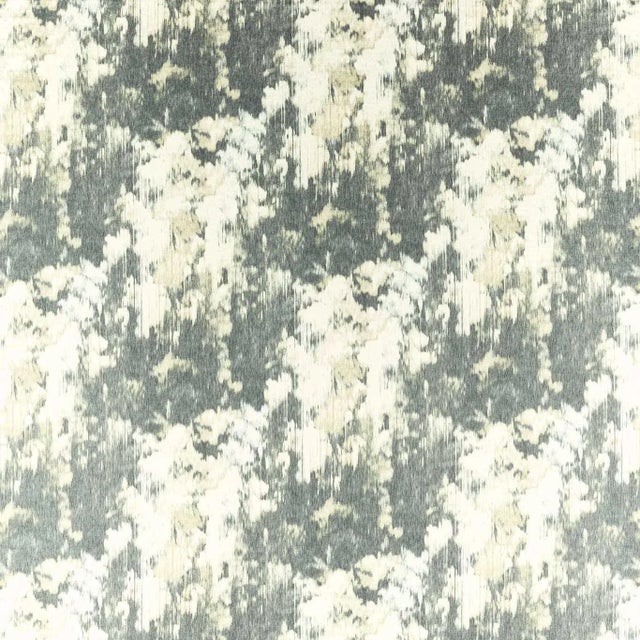 Harlequin Diffuse Fabric in Slate/ Ecru/ Pearl For Sale