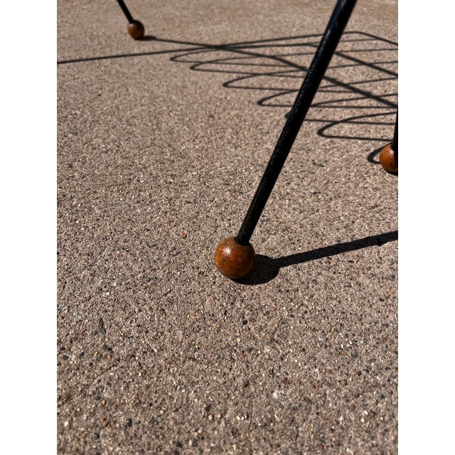 Mid-Century Modern Tony Paul Attributed Wire Magazine Rack For Sale In Denver - Image 6 of 7