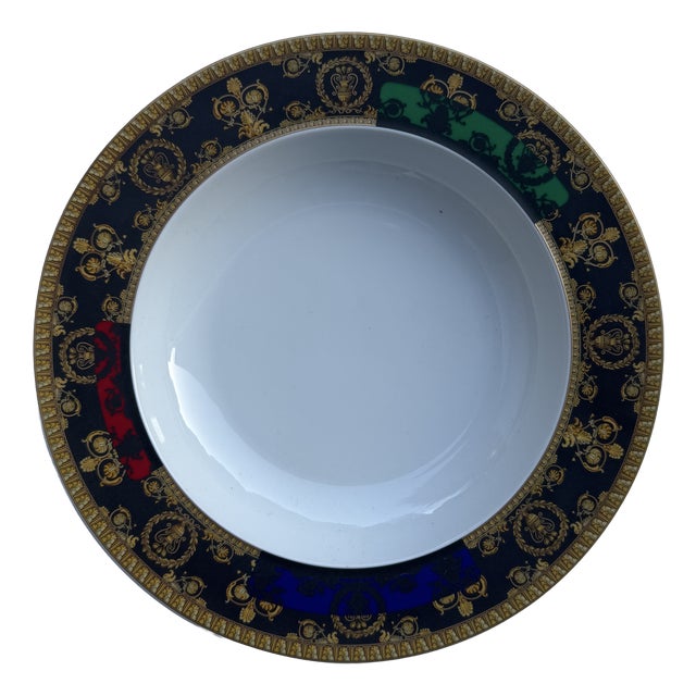 I Love Baroque and Roll Rim Soup Plates by Versace for Rosenthal, 2000s, Set of 6 For Sale