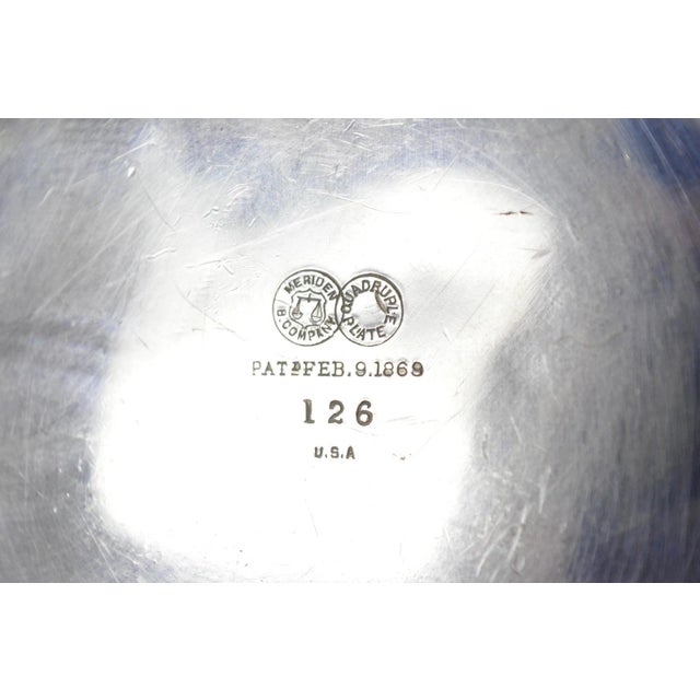 Metal Antique Victorian Meriden B Co Spiral Swirl Silver Plated Covered Serving Dish Tureen - a Pair For Sale - Image 7 of 18