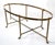 Brass 1970s Hollywood Regency Mastercraft Brass Hoof Feet Coffee Table Racetrack Glass Top For Sale - Image 8 of 15