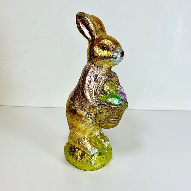 As children, we all loved a foil covered chocolate bunny at Easter and the bigger the better. This decor Easter item...
