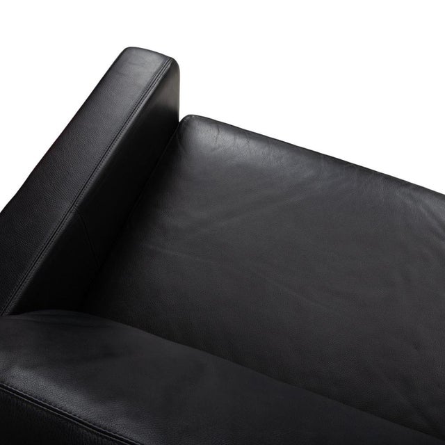 Animal Skin Conseta Two-Seater Sofa in Black Leather from COR For Sale - Image 7 of 12