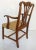 Thomas Chippendale Chippendale Style Mahogany Slat Back Armchair W/ Upholstered Seat Cushion For Sale - Image 4 of 12