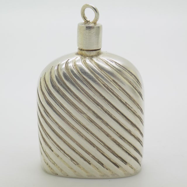 Vintage Italian Handmade Silver 800 Miniature Perfume Bottle, 1970s For Sale - Image 11 of 11