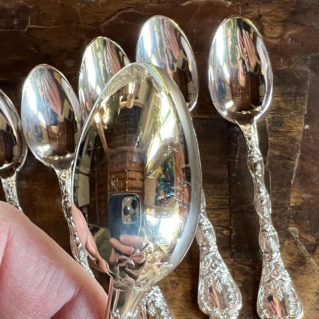 French Odiot Demidoff .950 Silver Coffee Spoon For Sale - Image 11 of 12