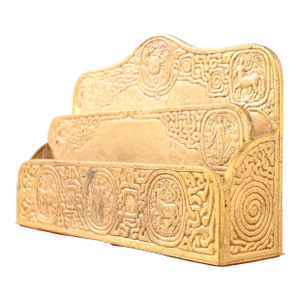 Tiffany Studios New York Zodiac Pattern Bronze Doré Letter Rack
