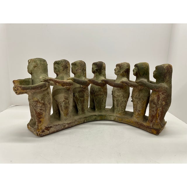 1950s Mexican Folk Art “Circle of Friends” Clay Unity Sculpture For Sale - Image 10 of 10