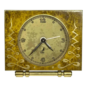 MCM Art Deco Jaz Najic Alarm Clock: French Vintage Display (c. 1950s)