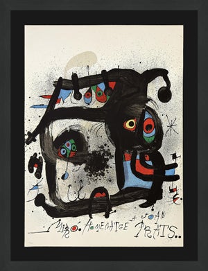 Joan Miró, Homenatge a Joan Prats, Mourlot 852 (Hand Signed Lithograph), 1972