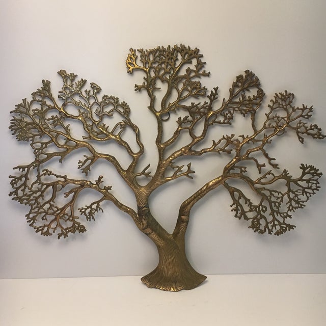 Vintage Solid Brass Tree Wall Hanging Chairish