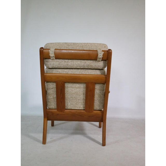 Mid-Century Teak High-Back Chair by Juul Kristensen, Denmark, 1960s For Sale - Image 6 of 14