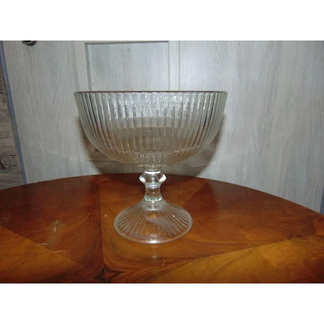 1970s Vintage Glass Cake Stand from Ząbkowice, 1970s For Sale - Image 5 of 5