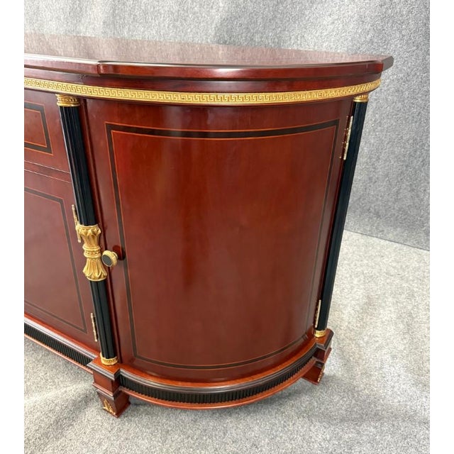 Astoria Grand Gigasso 83” Sideboard Buffet With Mirror For Sale - Image 10 of 18
