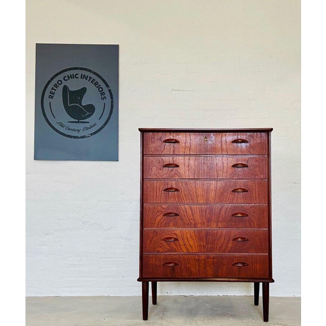 Mid-Century Danish Teak Chest of Drawers, 1960s For Sale - Image 13 of 13