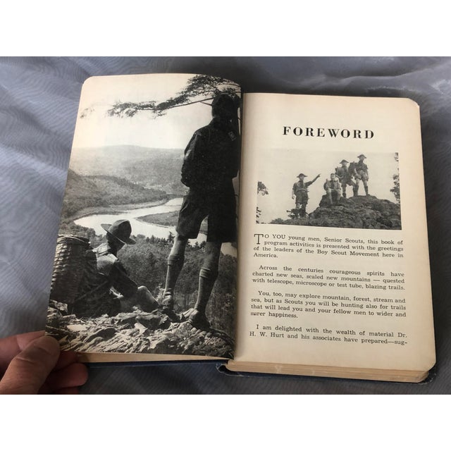 Textile Vintage Boy Scout Scouting Adventure Book For Sale - Image 7 of 12