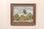 A European landscape with trees, oil on canvas, framed, Circa 1932. This antique painting from Europe depicts a tree-lined...