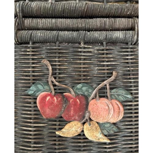French Wicker Picnic Basket For Sale - Image 3 of 6