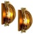 Brass and Brown Glass Hand Blown Murano Glass Wall Lights by J. T. Kalmar for Kalmar, 1960s, Set of 2 For Sale - Image 14 of 14