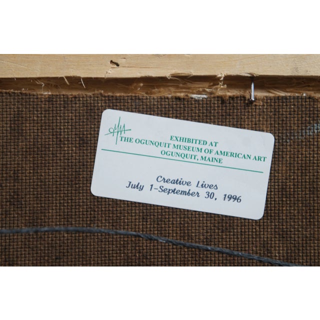 William Thon Olive Trees Abstract Expressionist Oil on Board Landscape Painting For Sale - Image 12 of 12