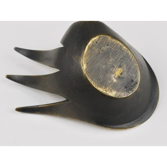 Sculptural Brass Hand Bowl by Walter Bosse for Herta Baller, Austria, 1950s For Sale - Image 6 of 13