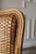 Camel Vintage Padma’s Plantation Armchairs Woven Rattan With Sherpa Upholstery, Set of Four For Sale - Image 8 of 17
