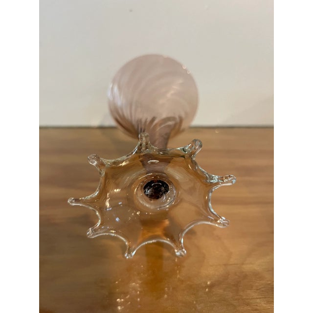 1990s Pink Hydrangea Vase For Sale - Image 4 of 7