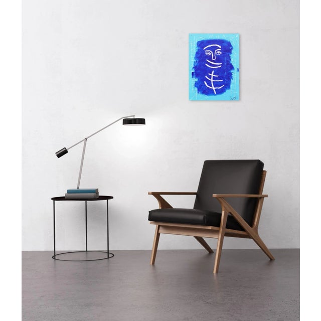 Textile "Welcoming II" Contemporary Street Art Inspired Mixed-Media Painting by Soren Grau For Sale - Image 7 of 9