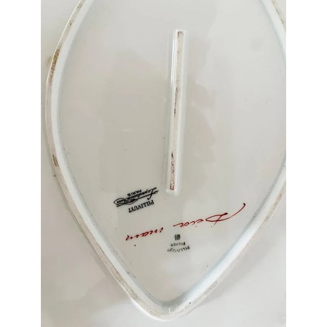 Antique French Blue Limoges Tray, 1890s For Sale - Image 4 of 7