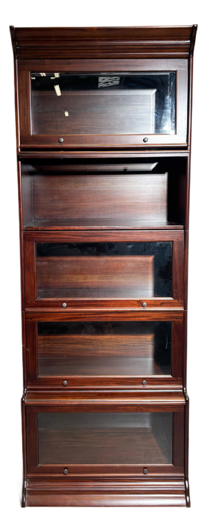 Modular Globe Wernicke Style Bookcase in Mahogany