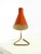 Large Mid-Century Modern Brass Table Lamp with Brick-Red Shade, 1950s For Sale - Image 12 of 18